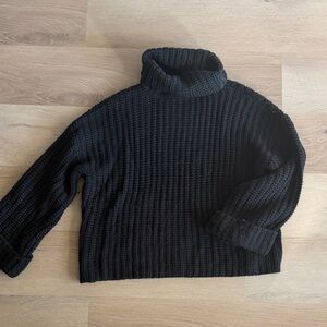 525 America Black Turtleneck Sweater